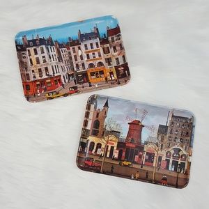 Vintage Michael Delacroix Melamine Trinket Dishes